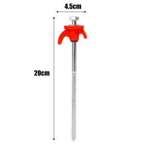 Screw Anchor Tent Stakes 20CM Carbon Steel Tent Pegs Spike Hook Camping Tent Nail Spiral Type Canopy Stakes for Outdoor