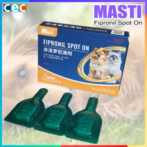 MASTI Fipronil Spot Flea & Tick Treatment for Dogs Repellent Anti-Flea Anti-Itching (3pcs per Pack)