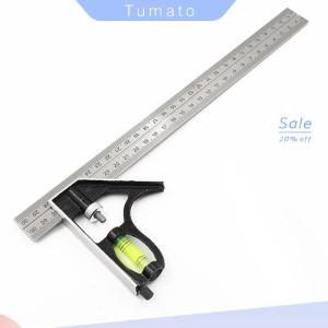 Tumato 12 Combination Square Stainless Steel Spirit Level Aluminium Measuring Tools