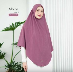 Albata Hijab - Myra Syari Bergo Khimar Cotton Knit