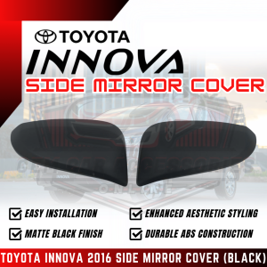 GCAO TOYOTA INNOVA 2016 SIDE MIRROR COVER (BLACK) (3499)
