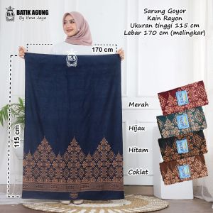 Sarung Batik Rayon / Goyor Motif Pagar Alam | Warna | Sarung Santri