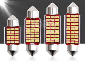 LED trần ô tô C5W canbus mạch đỏ gắn nóc nội thất xe biển số full size 31mm 36mm 39mm 41mm chip 3014