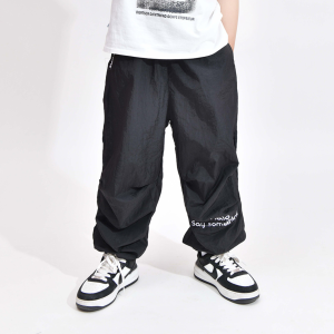 Quần Dài Bé Trai 8-38kg (2-9 tuổi) Quần Gió Túi Hộp BL HALO Dáng Rộng Vải Dù Phong Cách Thời Trang Năng Động QGD24