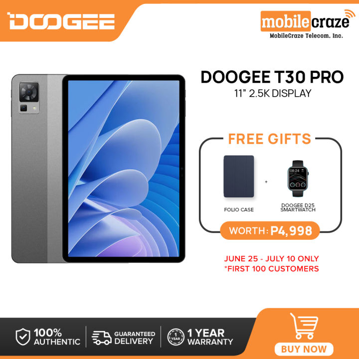 Doogee T30 Pro Tablet | 15GB RAM (8+7) + 256GB | Helio G99 Doogee T30 Pro Tablet | 15GB RAM (8+7) + 256GB | Helio G99