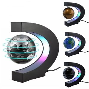 Novelty Magnetic Levitation Globe Floating Ball Light LED World Map Electronic Antigravity Lamp Home Decoration Creative Gifts