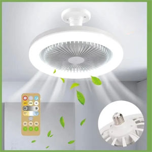 2 In 1 Ceiling Fan Light Led Lights Three Color Adjustable with remote