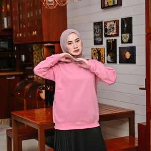BASIC Sweater Polos Oblong Wanita Pria Bahan FLEECE TEBAL Gramasi 240 Bisa Pria Wanita KAMPUNG SWEATER