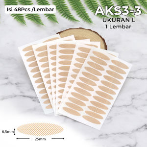 Skot Mata Jaring Transparan Scott Eyelid Stiker Lipatan Kelopak Mata Selotip Tahan Air Premium AKS3