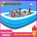 Inflatable Swimming Pool Family Multi-Sized Inflatable Pools Thickened Family Lounge Pool for Kid Swimming Playing Pool Kids Baby Children Swimming Pool. 