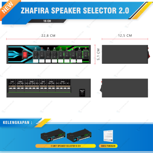 Zhafira Speaker Selector Toa Paging system Audio Paging
