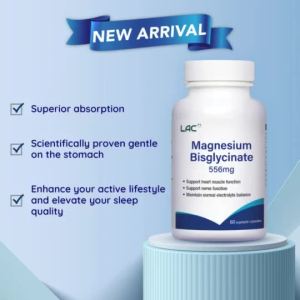 hot sale-ready stock[Expiry Nov 2028] LAC Magnesium Bisglycinate 556mg (60 Vegetable Capsules) 01406590