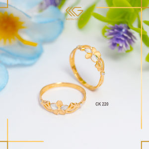 CINCIN EMAS TUA KADAR 16 KARAT DAN 8 KARAT MODEL BUNGA SEROE SERIES KODE CK 220
