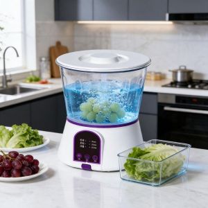 PENTU 2.5L/3.8L Fruit Purifier 3 SMART MODES 4000MAH Vegetable Purifier Healthy Transparent Visible Tank Food Purifier Machine Fruitsveggies Seafood Baby Bottles Toys