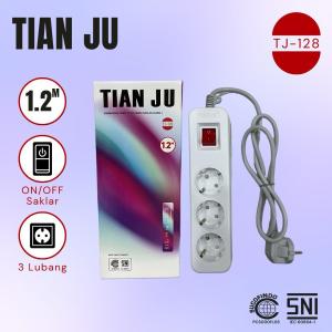 Stop Kontak + Kabel 3 Lubang 1.2 Meter Colokan Listrik Terminal SNI Stopkontak-TJ 128