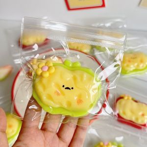 W3RF Ice Cream Strawberry Squeeze Toys Pink Simulated Fruits Stress Relief Toys Slow Rebound Sensory Fidget Toys Gifts for Kids Adults