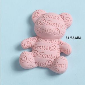 Sticker gắn dép sục Crocs hình gấu Smile nhiều màu