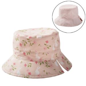 BEAUTYLADIES Double Sided Baby Fisherman Hat Soft Flower Pattern Kids Bucket Cap Simple Breathable Sun Protection Cap Boys/Girls