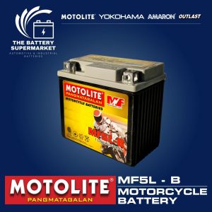 Motolite Maintenance-Free Motorcycle Battery MF5L-B