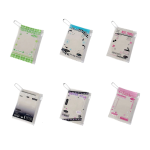 Korean Cute Mini Clear Case Organizer 3Inch Zippered Pocket For ID Credit Photos And Small Accessories