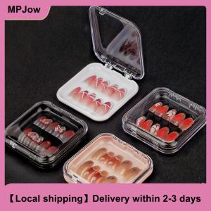 【Local shipping】 Nail Art Organizer Transparent Plastic Packaging Box Nail Enhancement Storage Jewelry Necklace Display Gift Box