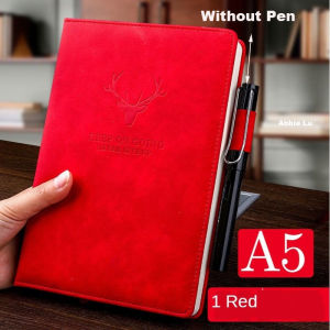Thick 360 Pages Notebook Wax Leather Business School Student Office Supplies Stationery Abbie Lu