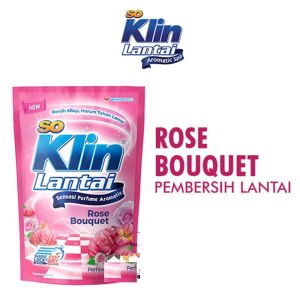 Pembersih Lantai Rumah / Kantor / Usaha So Klin Lantai 770 Ml Varian Rose Bouquet Floral Lavender Lemon Zest Fruity Apple