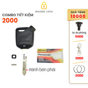 Vỏ remote phôi chìa khóa xe AirBlade SH việt SH Mode + pin