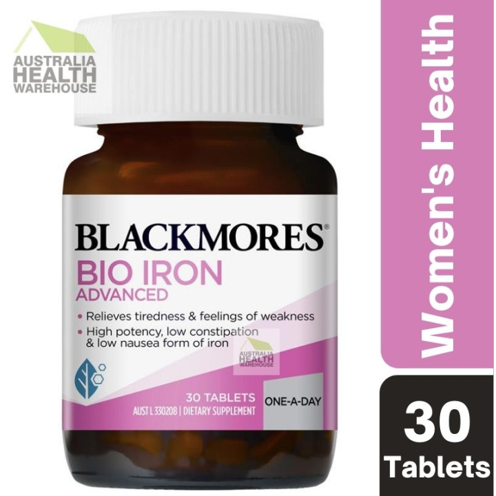 [Expiry 08/2024] Blackmores Bio Iron Advanced 30 Tablets Lazada