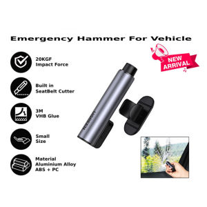 [OL] Palu Alat Bantu Pemecah Kaca Jendala Mobil Untuk Keadaan Darurat Car Safety Hammer Emergency + Cutting Seat Belt