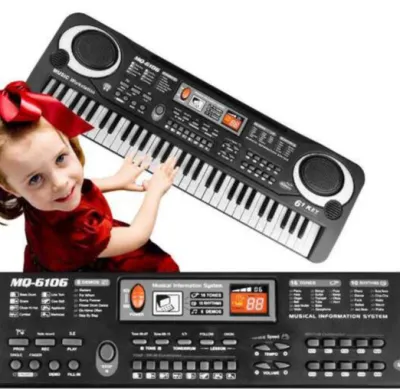 KEYBOARD PIANO PLUS MIC DIGITAL ELEKTRIK 61 KEY ALAT MUSIK ANAK-ANAK NADA KEYBORD MUSIC PORTABLE ORIGINAL