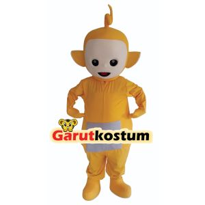 Kostum maskot badut teletubbies laa laa kuning setelan dewasa lucu