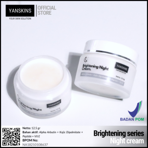 BRIGHTENING DAY CREAM BRIGHTENING NIGHT CREAM SKINCARE BPOM YANSKINS