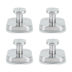 Pack of 4 Practice Suction Cup Fasteners for Smooth Exteriors Holiday Wreath Hangers Strong Untarnished Wall Fasteners 7lb Load