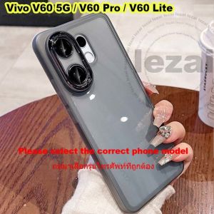 Case Vivo V60 V 60 Pro V60 Lite 5G Vivo V50 Lite 5G Case with Camera Protector Soft Shockproof Clear Luxury Cover