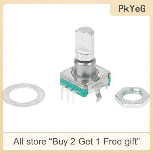 [COD] PkYeG Tool 1PC EC11 Thin Rotary Encoder with Switch 30 Positioning 15 Pulse 15mm Half-axis