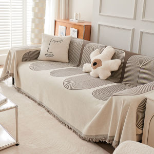 Double Side Use Chenille Sofa Cover Soft Chenille Sofa Blanket Non-slip Sofa Towel Throw Anti-scratch Coach Dust-proof Cover