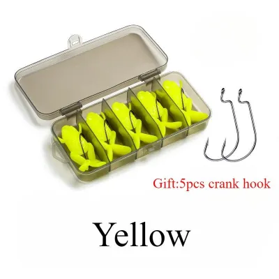 PROBEROS 5pcs/lot Soft Frog Fishing Lure Set 5g 10g Scooper Jump Frog Lure Top Water Floating Artificial Swimbait Casting Haruan Sneakhead Bass Fishing Equipment