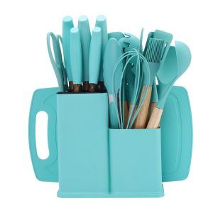 Set Masak Silikon 19 in 1 Lengkap – Aman untuk Teflon & Food Grade – Set Komplit Tahan Panas & Estetik - gp mall