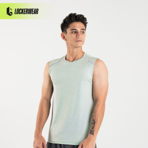 Kaos Sport Pria Gym Fitness Olahraga Polos Sleeveless Singlet Tanktop Tanpa Lengan Running Training Jogging Lari