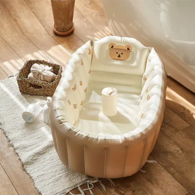 SG Multifunctional Inflatables folding baby bathtub Baby Bath tub Cute Foldable Infant Bathtub Bathing Stool