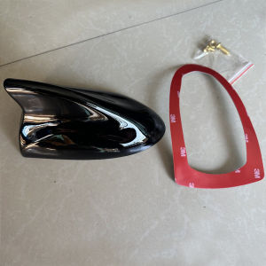 Car Shark Fin Satellite Radio High Performance Roof Aeria Antenna FM/AM Decorate sedan hatchback SUV MPV Car Styling (Black)