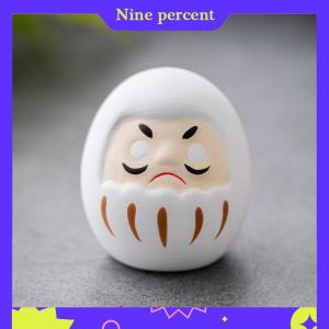 Nine percent รูปปั้นดารุมะเซรามิกญี่ปุ่นแก้วน้ำดารุมะงานฝีมือโชคดีของตกแต่งภูมิทัศน์ตุ๊กตาดารุมะของขวัญตกแต่งบ้าน