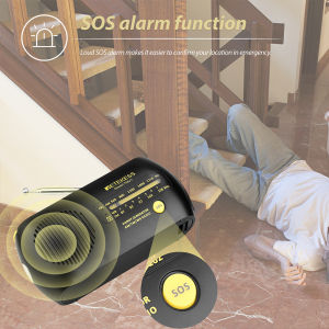 Retekess TR627 Portable FW AM Radios Crank Radios with Emergency Flashlight Pointer Tuning Emergency Alarm  Hand-cranked Charging for Garden Fishing Camping and Emergency use