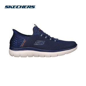 Skechers สเก็ตเชอร์ส รองเท้าผู้ชาย Men Slip-ins Summits Sport Shoes - 232457-NVY - Air-Cooled Memory Foam Air-Cooled Memory Foam Air-Cooled MF Heel Pillow Machine Washable Slip-Ins Vegan