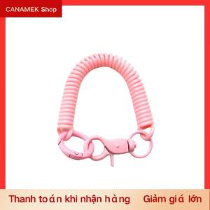 CS Đầy Màu sắc tôm hùm Clasp ID chủ thẻ Dây Móc Khóa chống mất mùa xuân dây có thể thu vào Keychain chuỗi điện thoại di động