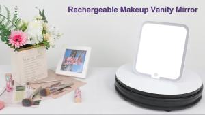 Gương trang điểm có đèn của Relavel đèn LED thay thế cho túi đựng mỹ phẩm 3 màu đèn có thể điều chỉnh độ sáng kích thước 83 x 51 inch.