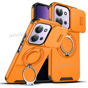 Redmi 15C 171mm 173mm Sliding Camera Protects Phone Case For Xiaomi Redmi 15C 15 C C15 Redmi15C 5G 4G 171Sizs 173Size Metal Bracket Rugged Shockproof Back Cover