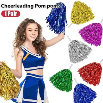 1 Pair Cheering Pompoms 7Colors Available Cheerleaders Pompoms Party Decorations