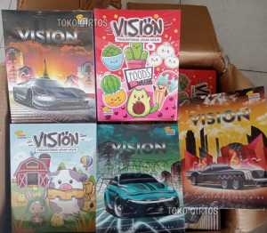 SATU PACK BUKU TULIS 38 LEMBAR ISI 10BUKU - BISA PILIH KARAKTER COWO CEWE TOKO QIRTOS